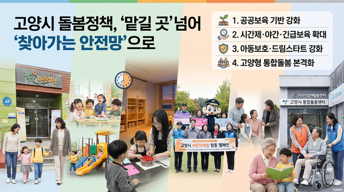 고양시 돌봄정책, '맡길 곳' 넘어 '찾아가는 안전망'으로 - 뉴스 썸네일 이미지