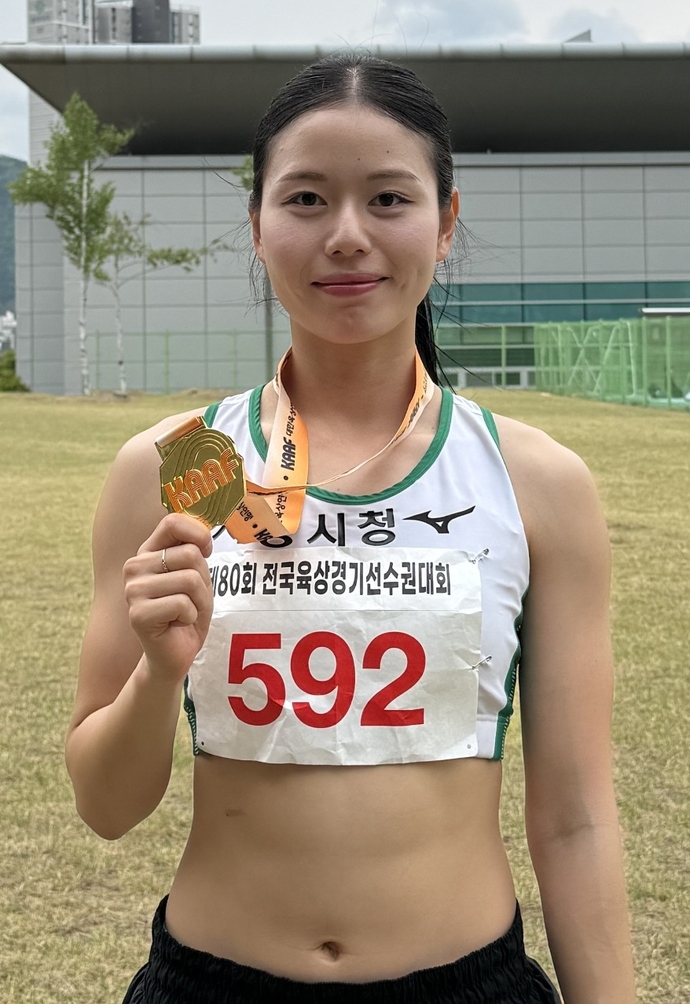시흥시청 김주하, 전국육상경기선수권 100m '금빛 질주'...신수영·우상... - 뉴스 썸네일 이미지